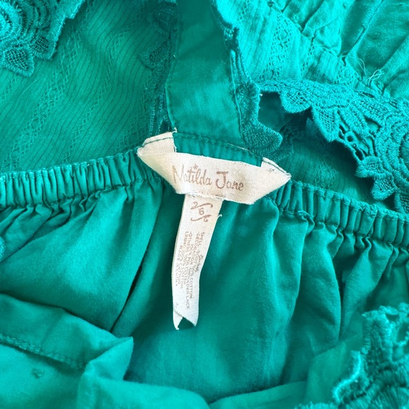 Matilda Jane Seriously Sweet Dress Teal size 6 - Picture 5 of 6